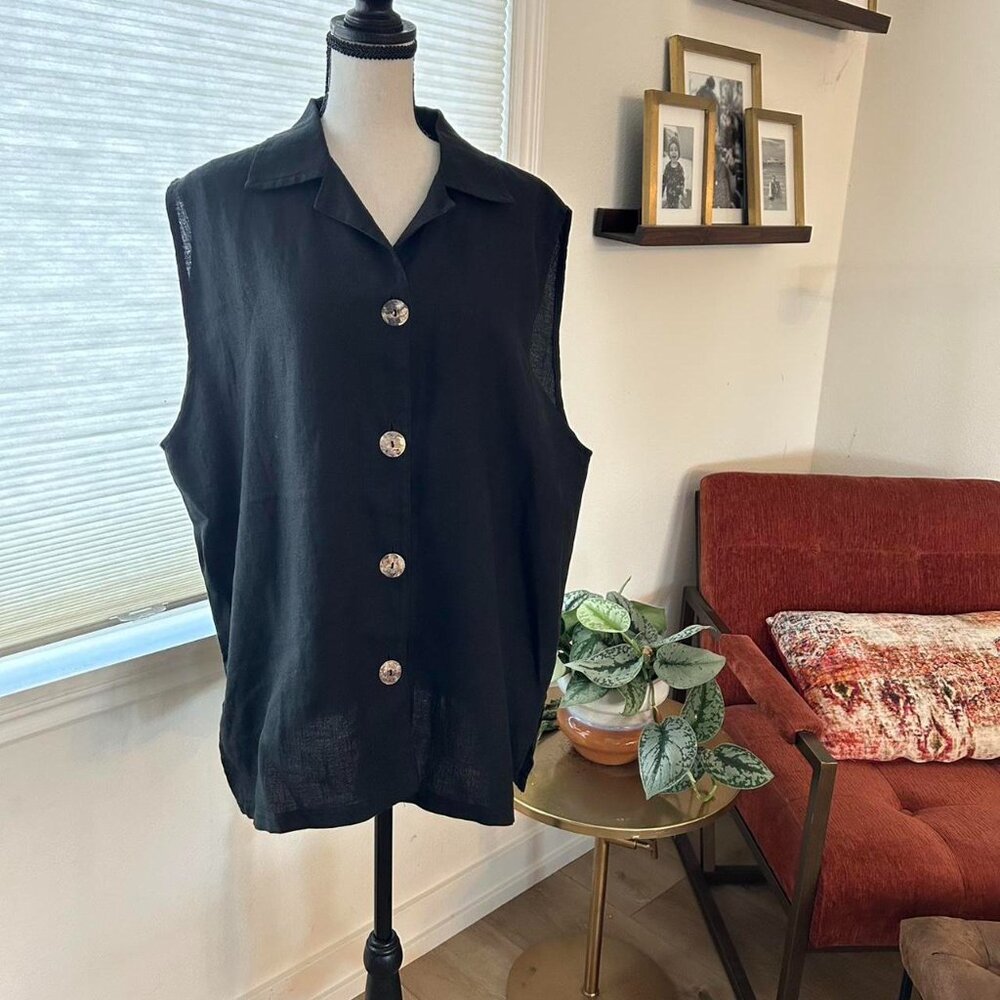 Women's Black Gilet